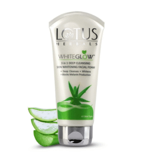 Lotus Herbals WhiteGlow 3-in-1 Deep Cleansing Skin Whitening Facial Foam (100g)