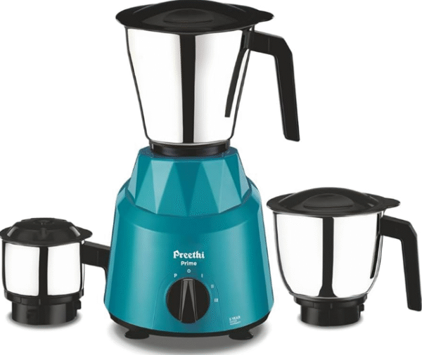 Preethi Prime MG-286 750W Mixer Grinder – 3 Stainless Steel Jars & ABS Body for Modern Kitchens - Image 4