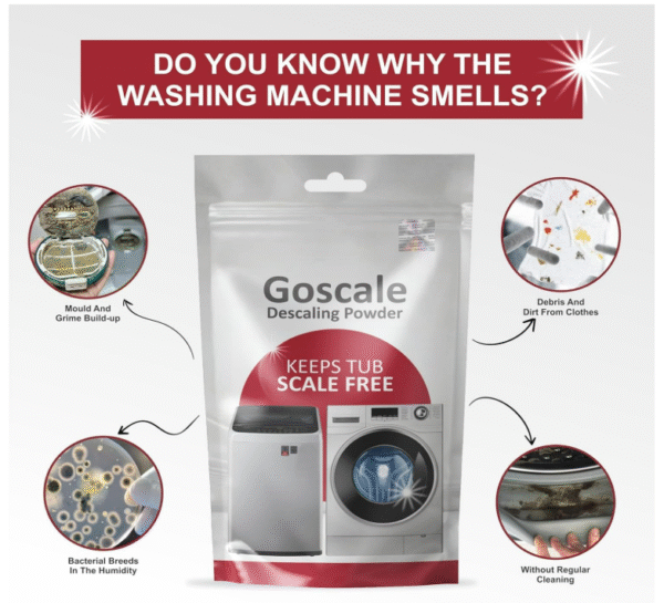 Washing Machine Descaling Powder 100g – Compatible with LG, IFB, Bosch, Samsung | 3-in-1 Descaler, Drum Sanitizer & Deodorizer | Front Load & Top Load Cleaner (Eco-Friendly Formula) - Image 5