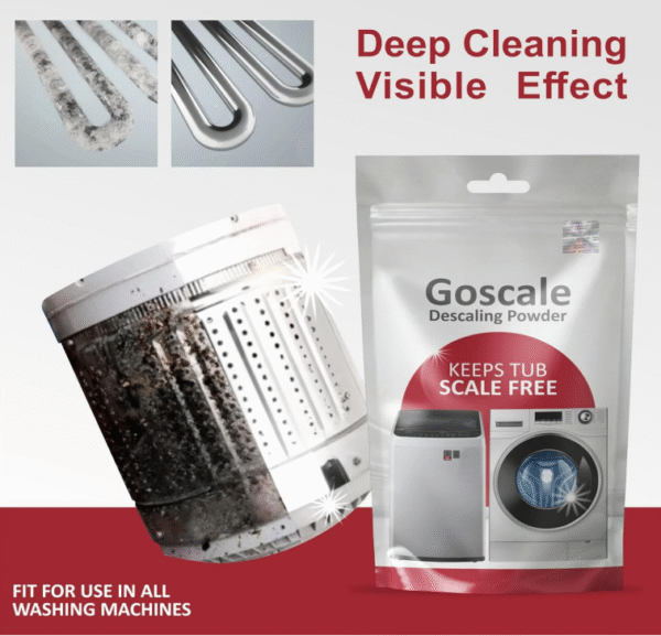 Washing Machine Descaling Powder 100g – Compatible with LG, IFB, Bosch, Samsung | 3-in-1 Descaler, Drum Sanitizer & Deodorizer | Front Load & Top Load Cleaner (Eco-Friendly Formula) - Image 3
