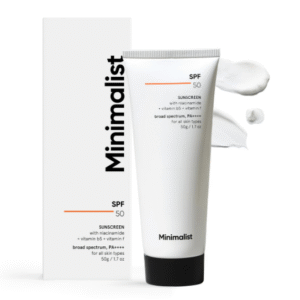 Minimalist Light Fluid Face Sunscreen SPF 50 PA++++ – Lightweight, Water‑Resistant Broad Spectrum Protection (50 ml)