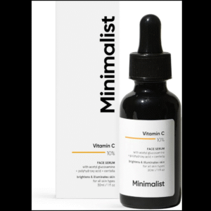 Minimalist Vitamin C 10% Face Serum – Brightening & Hydrating Serum with Ethyl Ascorbic Acid & PHA (30 ml)