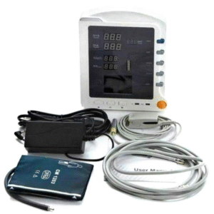 TenTabs CMS‑5100 Vital Signs Monitor – Measures SPO₂, Blood Pressure, Pulse & Temperature with TFT LCD Display