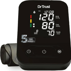 Dr Trust Smart Automatic Digital Blood Pressure Monitor – Dual Talking (Hindi/English), USB & Battery, Extra‑Wide Cuff