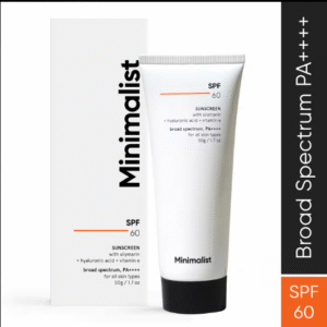 Minimalist SPF 60+ PA++++ Face Sunscreen – Antioxidant Silymarin, Oxybenzone & OMC Free
