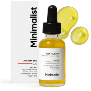 Minimalist AHA 25% + PHA 5% + BHA 2% Peeling Solution – Weekend Facial Exfoliant (30 ml)