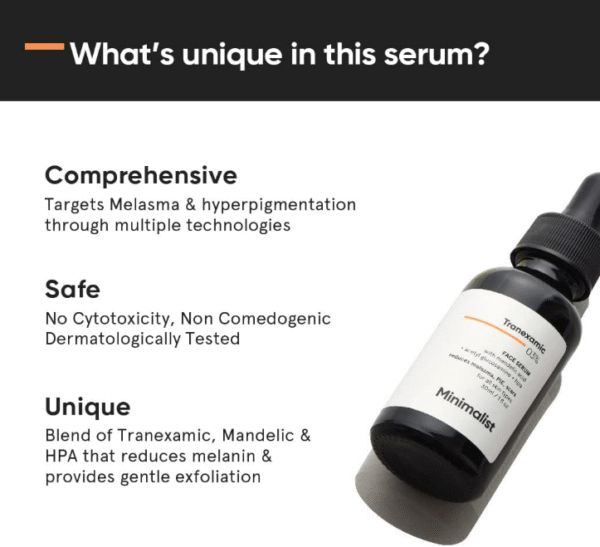 Minimalist Tranexamic Acid 3% + HPA Serum – Brightening & Hyperpigmentation Treatment (30 ml) - Image 2