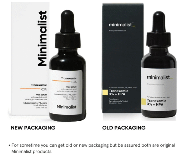 Minimalist Tranexamic Acid 3% + HPA Serum – Brightening & Hyperpigmentation Treatment (30 ml) - Image 3