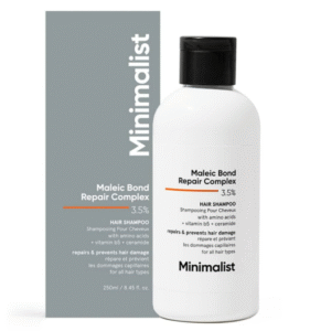 Minimalist Maleic Bond Repair Complex Shampoo – 3.5% Maleic Acid + Ceramide & Coconut Oil (250 ml)