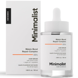Minimalist 5% Maleic Bond Repair Hair Serum – Pre‑Shampoo with Argan Oil & Squalane (50 ml)