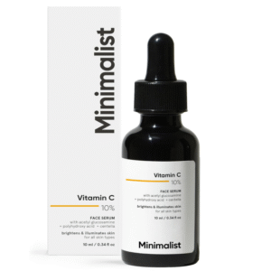 Minimalist 10% Vitamin C Face Serum – 10ml | Glow-Boosting & Skin Brightening Formula