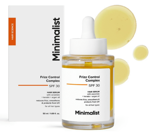 Minimalist SPF 30 Hair Serum – UV Protection with Keratin, Argan Oil & Ceramides (50 ml)