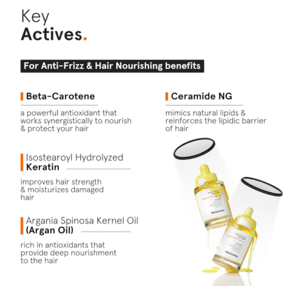 Minimalist SPF 30 Hair Serum – UV Protection with Keratin, Argan Oil & Ceramides (50 ml) - Image 4