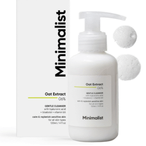 Minimalist Gentle Cleanser – 6% Oat Extract with Hyaluronic Acid (120 ml)