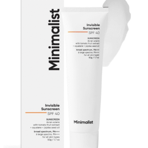 Minimalist Invisible Sunscreen Gel – SPF 40 PA+++ | Oily & All Skin Types (50 g)