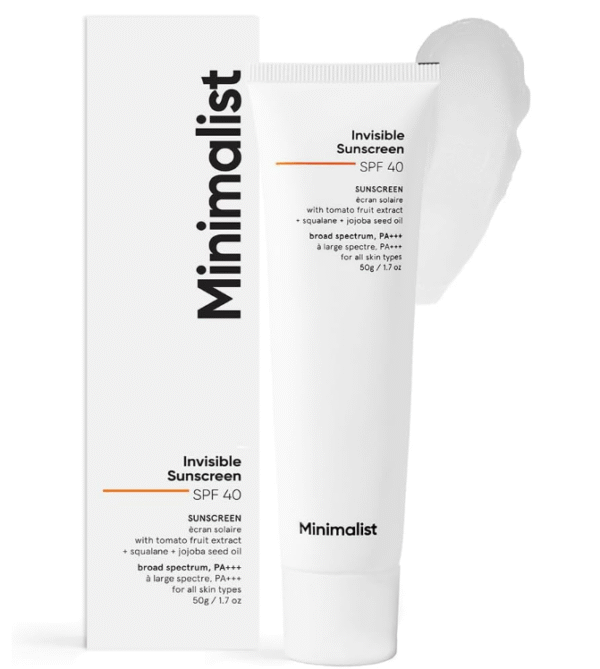 Minimalist Invisible Sunscreen Gel – SPF 40 PA+++ | Oily & All Skin Types (50 g)