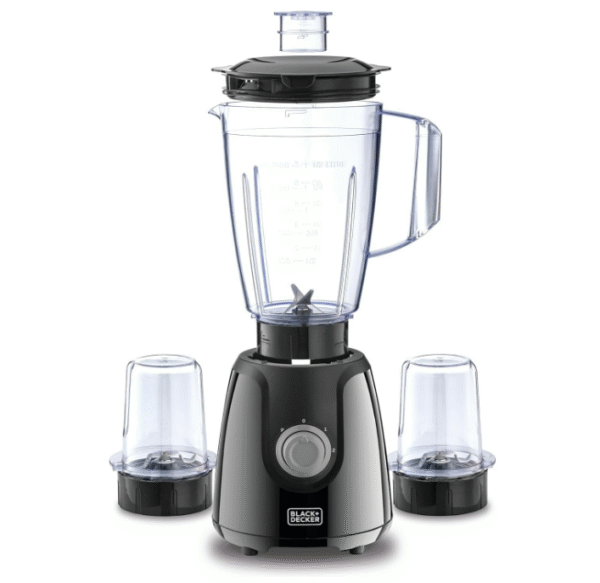 Black & Decker 400 W Blender with 1.5 L Jar & 2 Grinder Mills – Model BX440‑B5