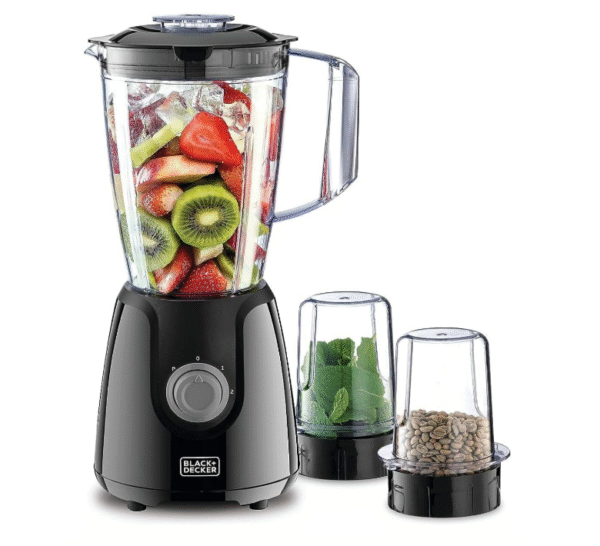 Black & Decker 400 W Blender with 1.5 L Jar & 2 Grinder Mills – Model BX440‑B5 - Image 2
