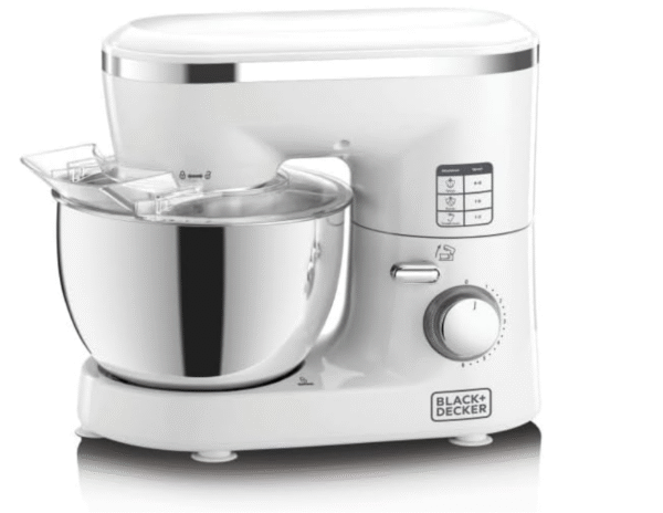 Black & Decker / Generic 1000 W Stand Mixer Machine – SM1000‑B5, 4 L Stainless Steel Bowl, 6 Speeds + Pulse
