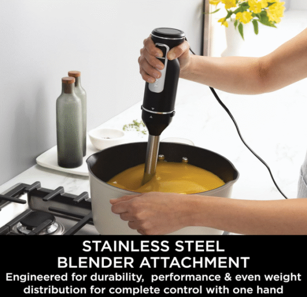 Ninja Foodi 3‑in‑1 Hand Blender, Mixer & Chopper – CI100ME, 850 W, Silver/Black - Image 6