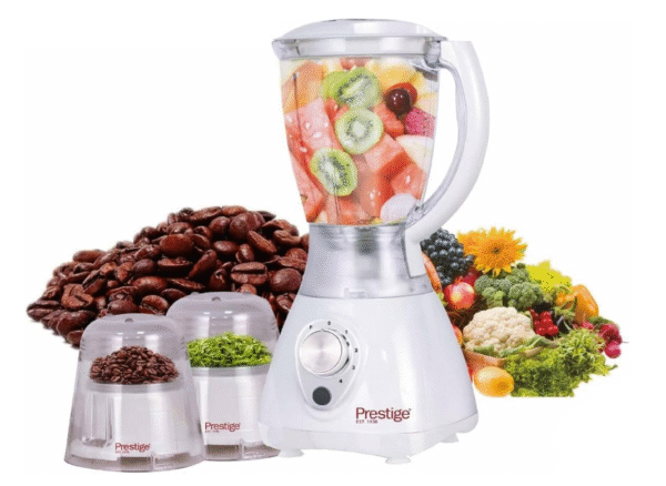 Prestige 3‑in‑1 Blender with Two Mills – 450 W, 1.5 L, White (Model PR81581)