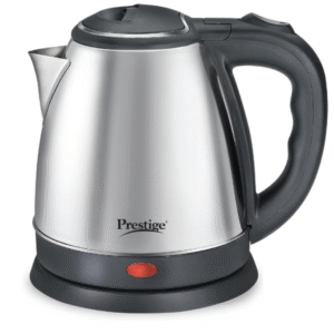 Prestige PKOSS 1500 W Electric Kettle – 1.5 L Stainless Steel, Single-Touch Lid, 360° Swivel Base