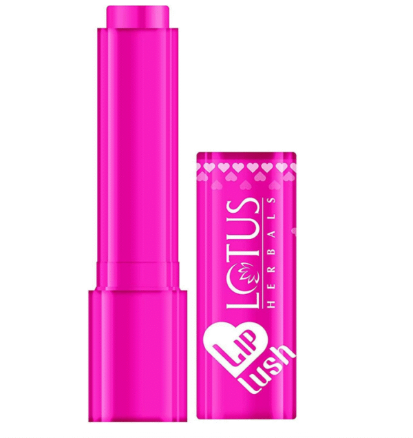 Lotus Herbals Lip Lush Tinted Lip Balm – Rosy Rose Blush (4 g)