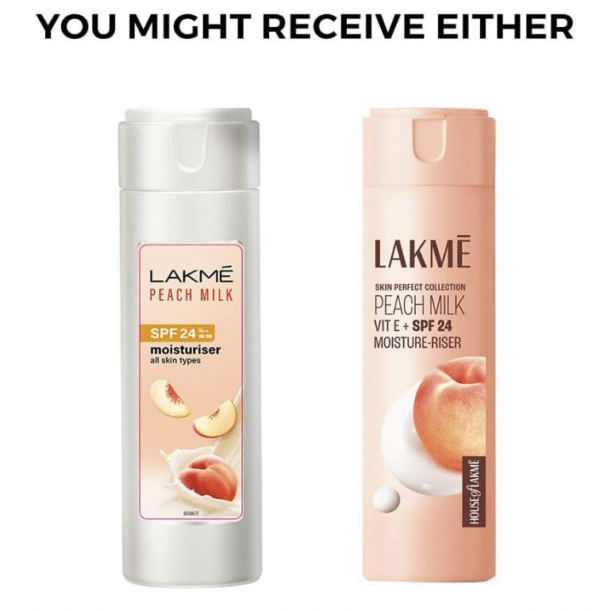 LAKME Peach Milk Moisturizer SPF 24 – 200 ml Lightweight Lotion - Image 3