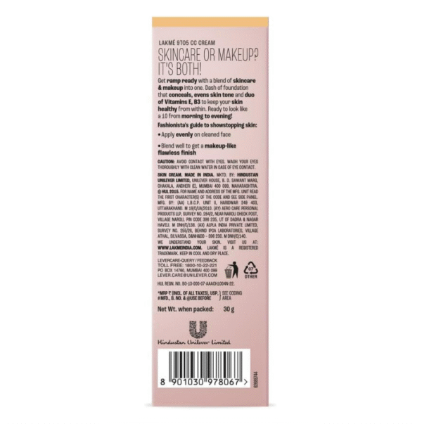LAKME 9 to 5 Complexion Care Face Cream – Bronze (30 g) - Image 5