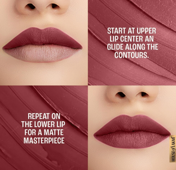 LAKME 9to5 Primer + Matte Lip Color – “Rosy Sunday” (3.6 g) - Image 5