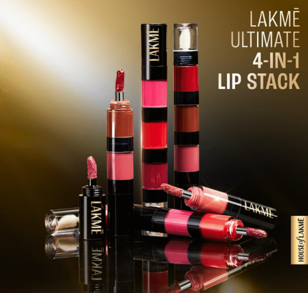 LAKME Ultimate Glam 4-in-1 Matte Lip Stack – Nice Nudes (4 ml) - Image 4