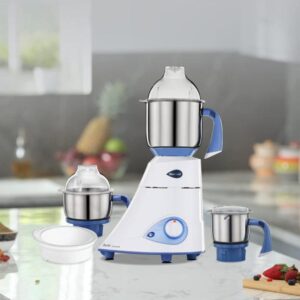 Preethi Blue Leaf Diamond MG-214 Mixer Grinder (750W, Blue/White)