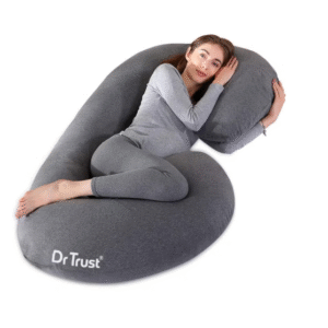 Dr Trust USA C-Shape Maternity Pillow – Full Body Support for Pregnancy & Back Pain Relief