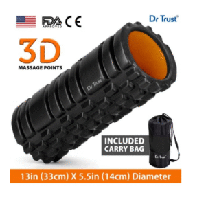 Dr Trust Grid Foam Roller – 33 cm Muscle Recovery & Massage Tool