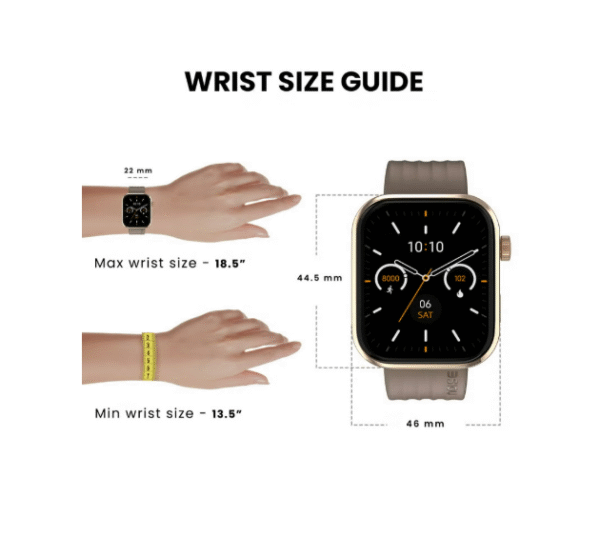 Noise Pro 5 Smart Watch with 1.85" AMOLED Display, Bluetooth Calling, DIY Watch Faces, 100+ Sports Modes – Elite Rose Gold - Image 2