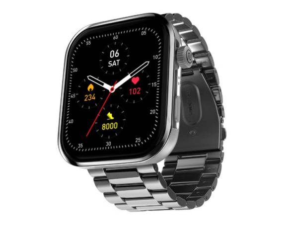 Noise ColorFit Pro 5 Max – 1.96″ AMOLED, Bluetooth Calling, VO₂ Max & Workout Analysis (Elite Silver)