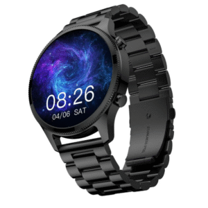 Noise Halo Plus Smartwatch – 1.46″ Super AMOLED, Bluetooth Calling, Stainless Steel Build, Always-On Display (Elite Black)