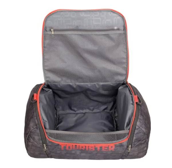 American Tourister Grid 65 cm Luggage Trolley – Durable Hard Case, Grey - Image 2