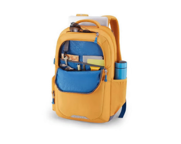 Zipper Brett 3.0 Men's Backpack – Yellow, Polyester, Free Size, Trendy & Functional - Image 2
